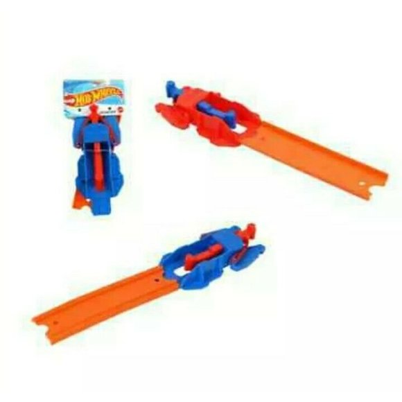 2 New MATTEL Hot Wheels Launchers Red/Blue - Picture 3 of 3